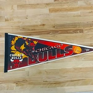 Vintage 1990s Chicago Bulls NBA Pennant